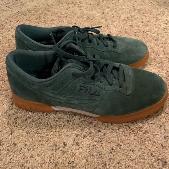 Fila | Shoes | Green Suede Fila | Poshmark
